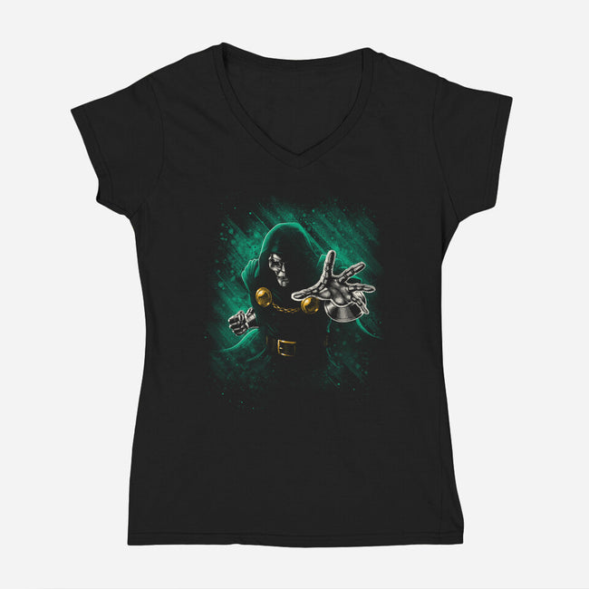 Absolute Power-Womens-V-Neck-Tee-teesgeex