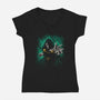 Absolute Power-Womens-V-Neck-Tee-teesgeex