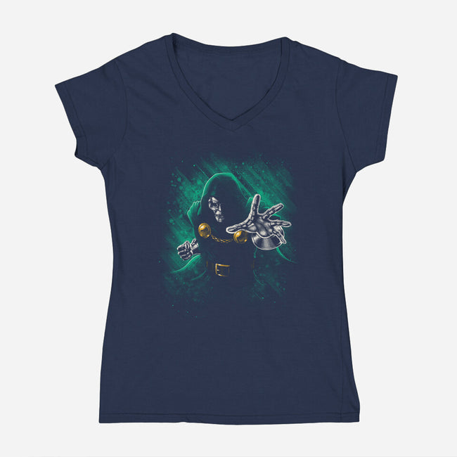 Absolute Power-Womens-V-Neck-Tee-teesgeex