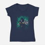 Absolute Power-Womens-V-Neck-Tee-teesgeex