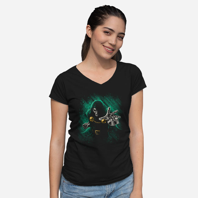 Absolute Power-Womens-V-Neck-Tee-teesgeex