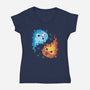 Live Death Fire-Womens-V-Neck-Tee-Vallina84
