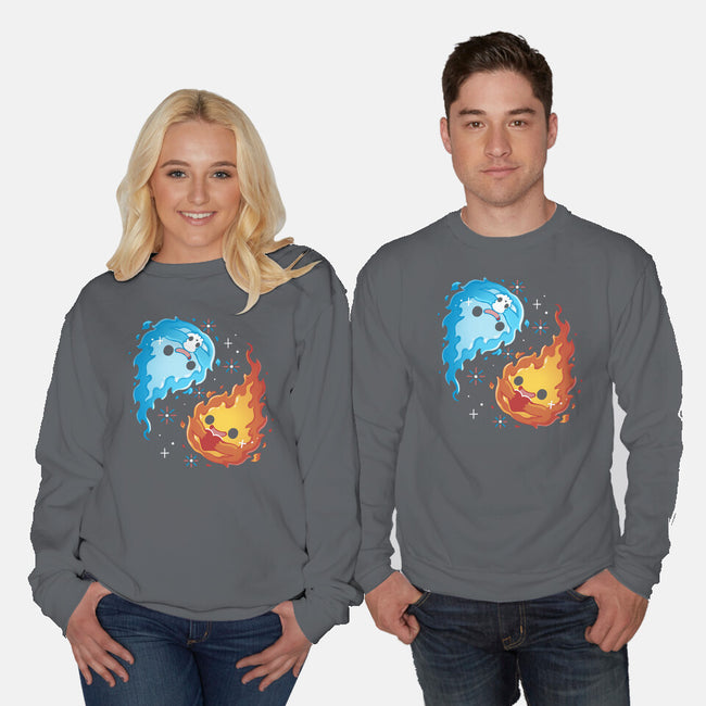 Live Death Fire-Unisex-Crew Neck-Sweatshirt-Vallina84