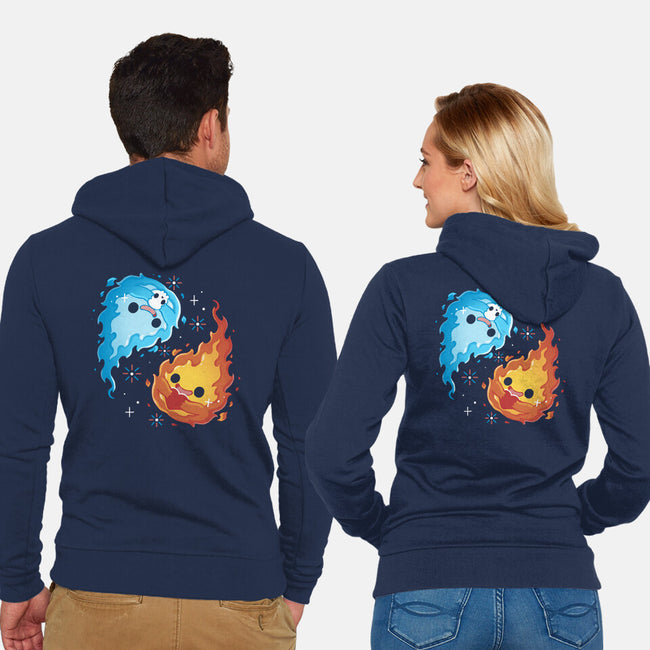 Live Death Fire-Unisex-Zip-Up-Sweatshirt-Vallina84