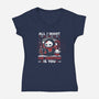The Only Thing I Want-Womens-V-Neck-Tee-Vallina84