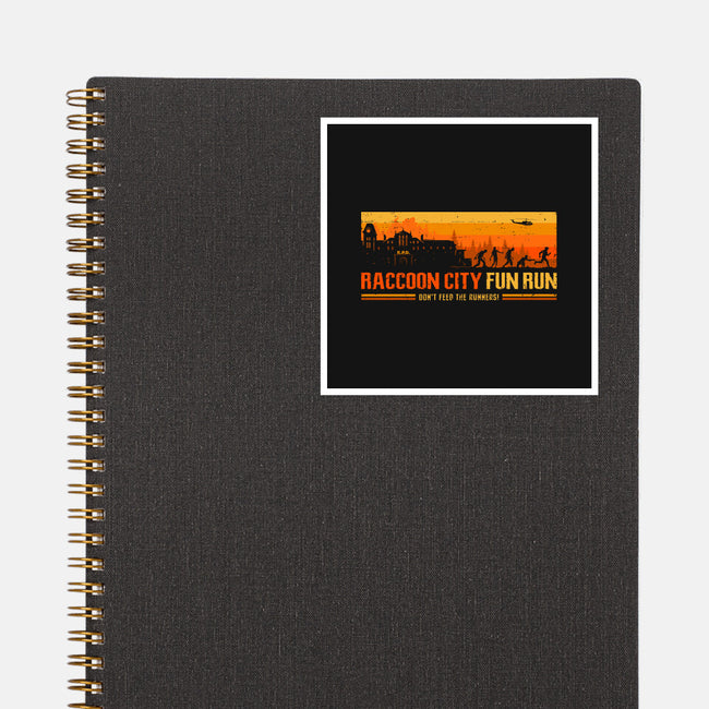 Raccoon City Fun Run-None-Glossy-Sticker-retrodivision
