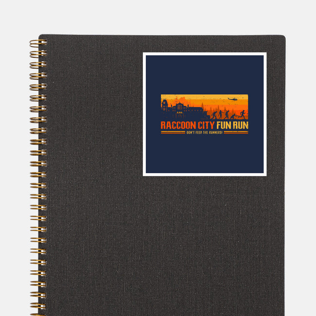 Raccoon City Fun Run-None-Glossy-Sticker-retrodivision