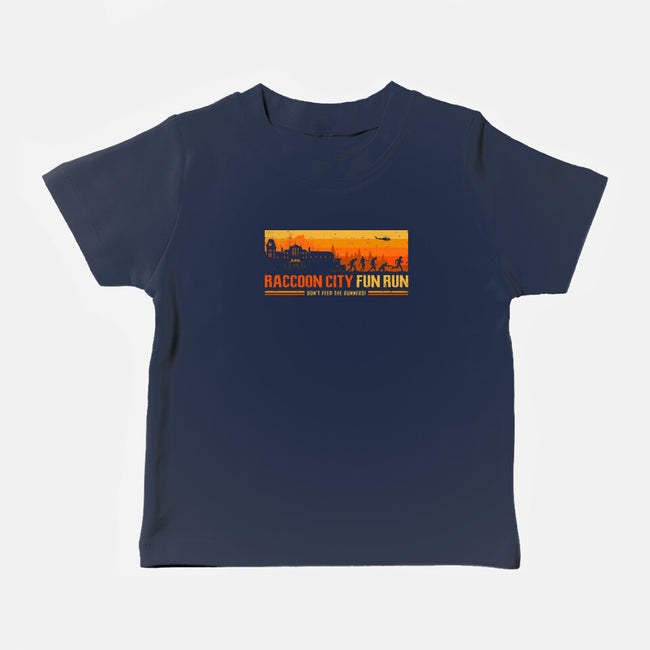 Raccoon City Fun Run-Baby-Basic-Tee-retrodivision
