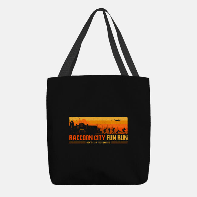 Raccoon City Fun Run-None-Basic Tote-Bag-retrodivision