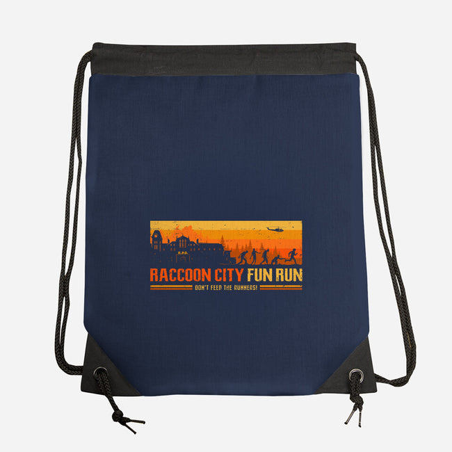 Raccoon City Fun Run-None-Drawstring-Bag-retrodivision