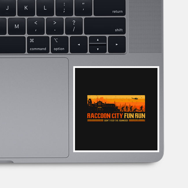 Raccoon City Fun Run-None-Glossy-Sticker-retrodivision
