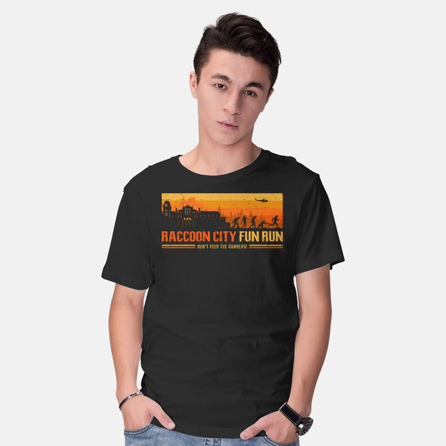 Raccoon City Fun Run-Mens-Basic-Tee-retrodivision