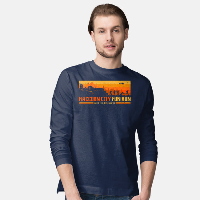 Raccoon City Fun Run-Mens-Long Sleeved-Tee-retrodivision