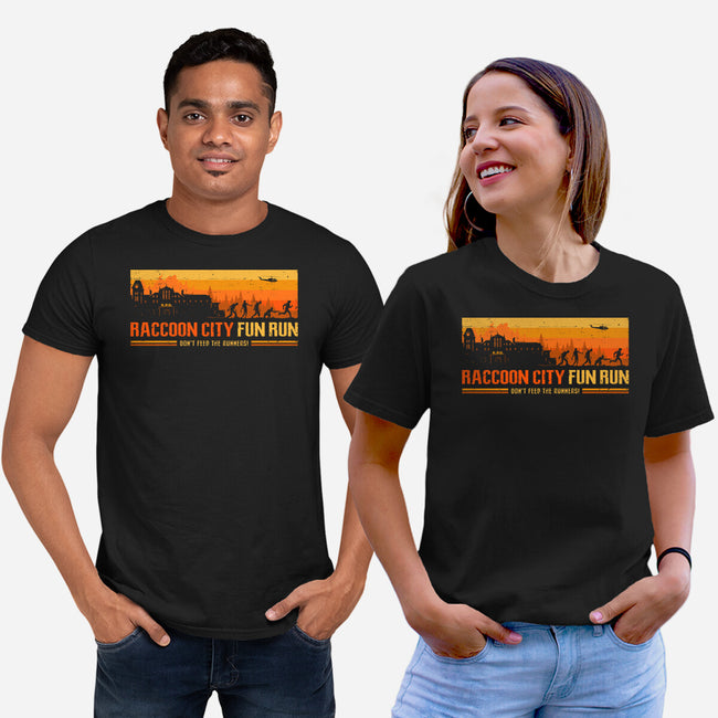 Raccoon City Fun Run-Unisex-Basic-Tee-retrodivision