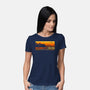 Raccoon City Fun Run-Womens-Basic-Tee-retrodivision