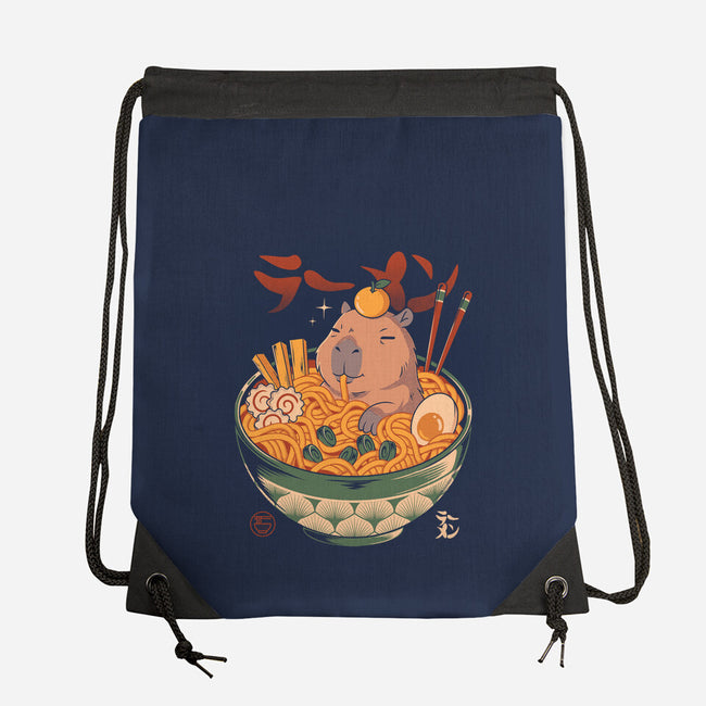Capyramen-None-Drawstring-Bag-Eoli Studio