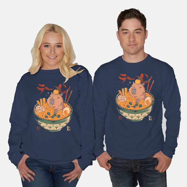 Capyramen-Unisex-Crew Neck-Sweatshirt-Eoli Studio