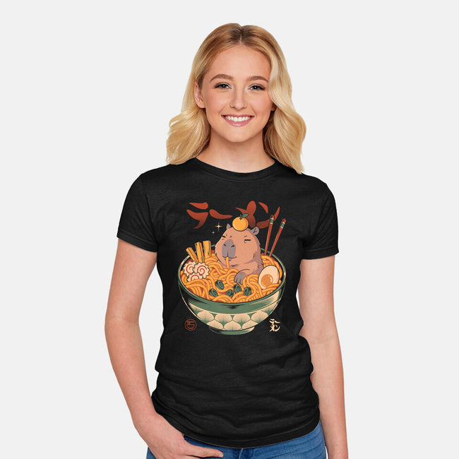 Capyramen-Womens-Fitted-Tee-Eoli Studio