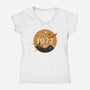 Retro Twin Suns-Womens-V-Neck-Tee-retrodivision