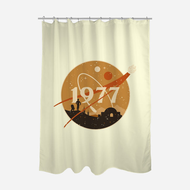 Retro Twin Suns-None-Polyester-Shower Curtain-retrodivision