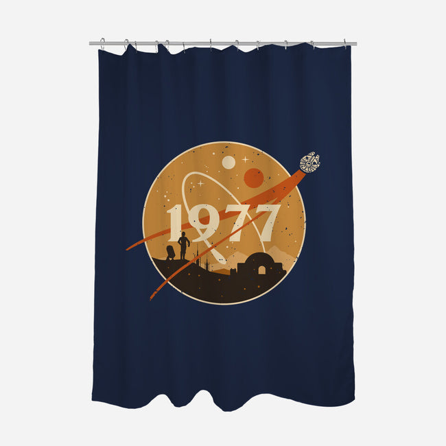 Retro Twin Suns-None-Polyester-Shower Curtain-retrodivision