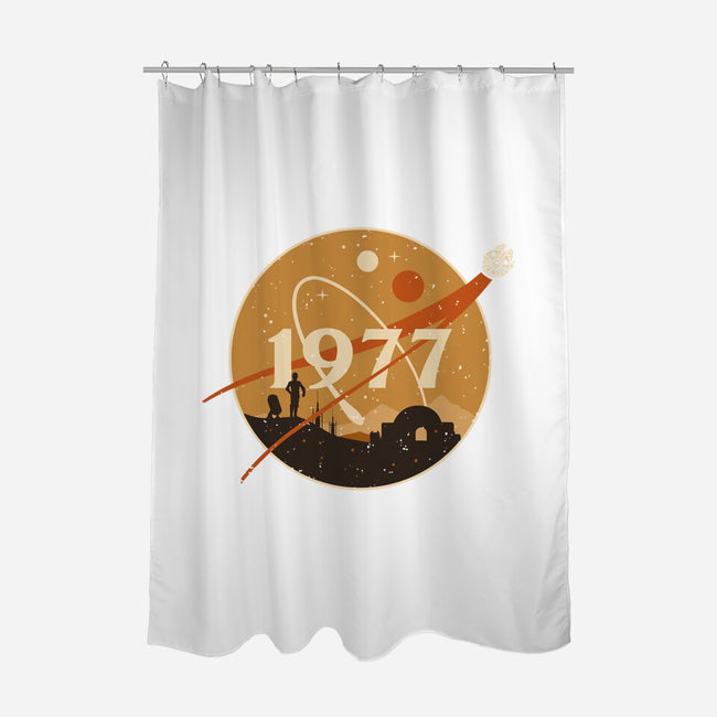 Retro Twin Suns-None-Polyester-Shower Curtain-retrodivision