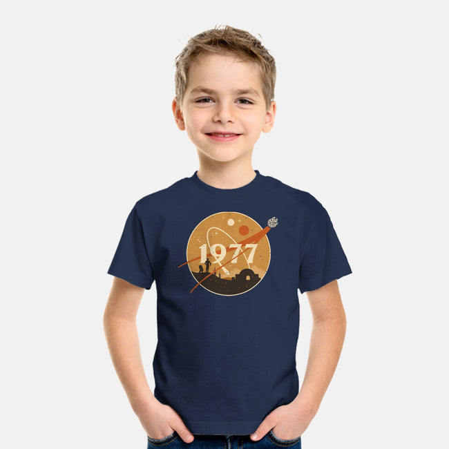 Retro Twin Suns-Youth-Basic-Tee-retrodivision