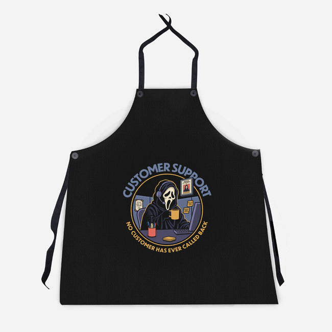 Killer Customer Support-Unisex-Kitchen-Apron-Popnotic