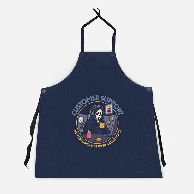 Killer Customer Support-Unisex-Kitchen-Apron-Popnotic