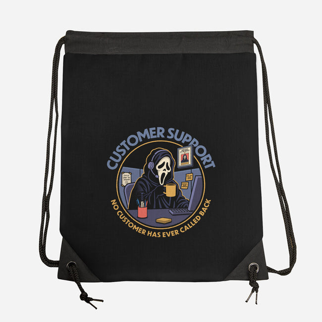 Killer Customer Support-None-Drawstring-Bag-Popnotic