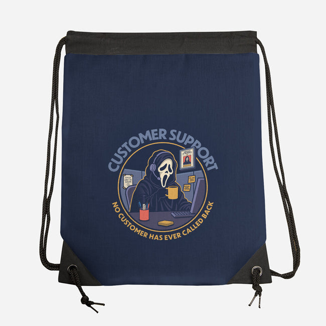 Killer Customer Support-None-Drawstring-Bag-Popnotic