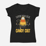 Candy Cult-Womens-V-Neck-Tee-Popnotic