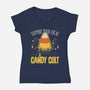 Candy Cult-Womens-V-Neck-Tee-Popnotic