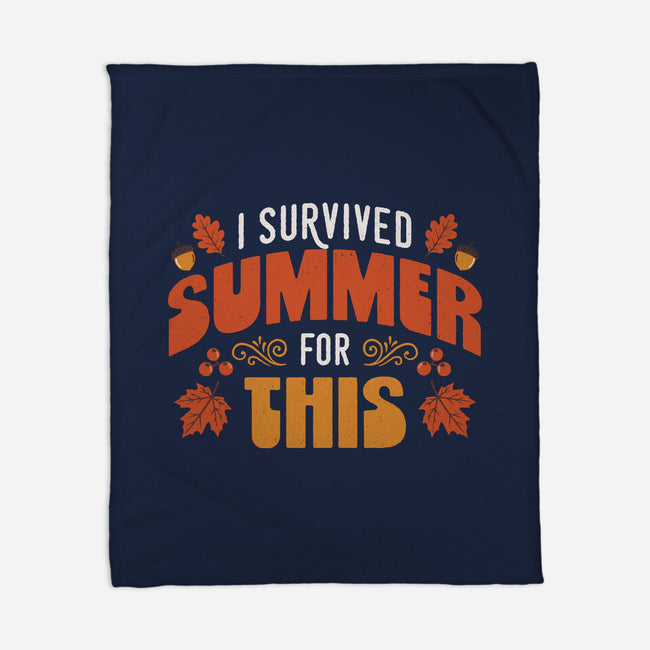 Summer Survivor-None-Fleece-Blanket-Popnotic