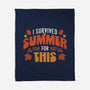 Summer Survivor-None-Fleece-Blanket-Popnotic