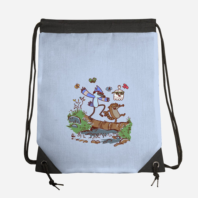 Regular Hikers-None-Drawstring-Bag-Xentee