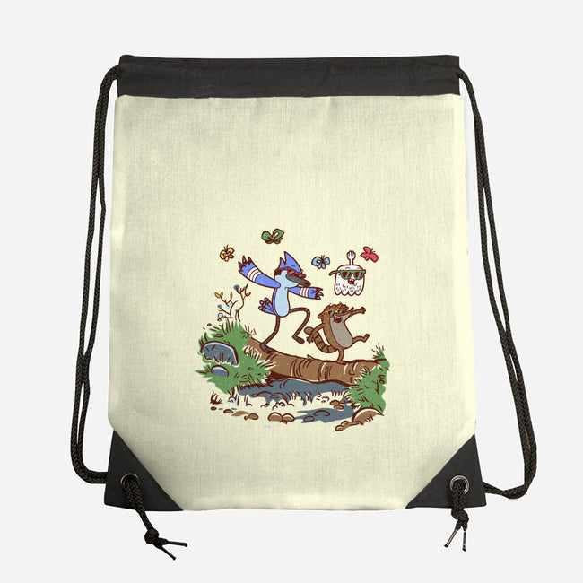 Regular Hikers-None-Drawstring-Bag-Xentee