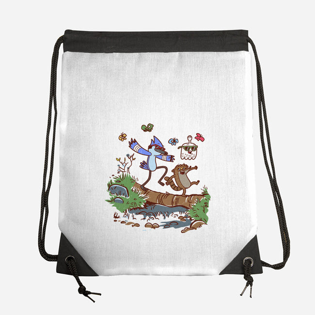 Regular Hikers-None-Drawstring-Bag-Xentee