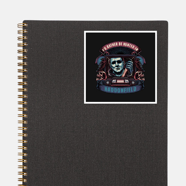 Hunted In Haddonfield-None-Glossy-Sticker-glitchygorilla