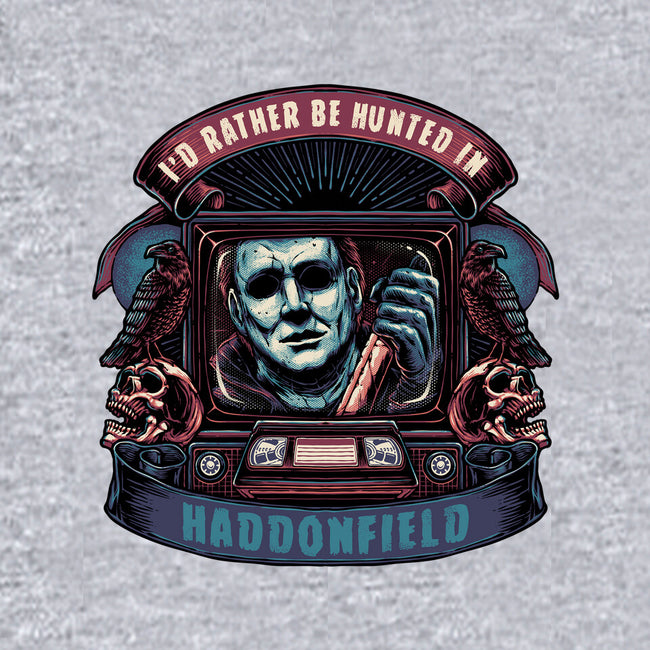 Hunted In Haddonfield-Mens-Basic-Tee-glitchygorilla