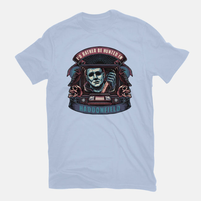 Hunted In Haddonfield-Mens-Heavyweight-Tee-glitchygorilla