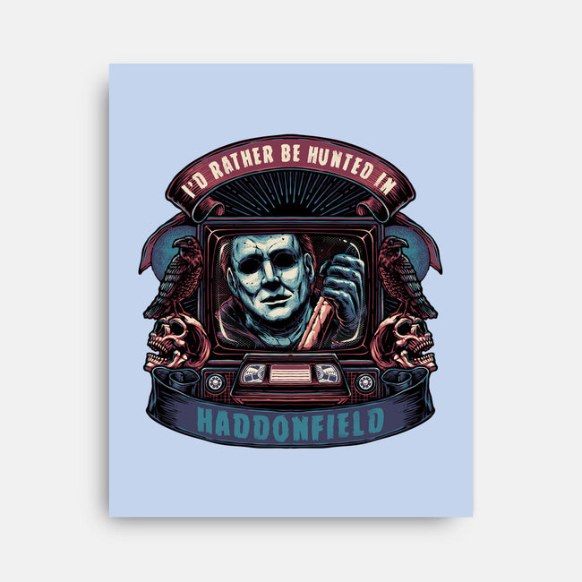 Hunted In Haddonfield-None-Stretched-Canvas-glitchygorilla