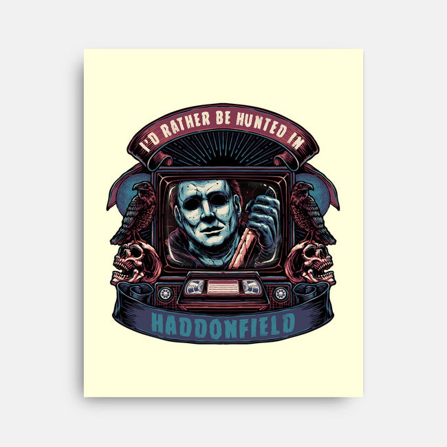 Hunted In Haddonfield-None-Stretched-Canvas-glitchygorilla