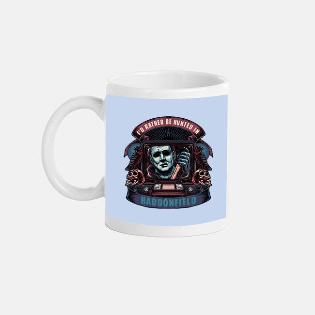 Hunted In Haddonfield-None-Mug-Drinkware-glitchygorilla