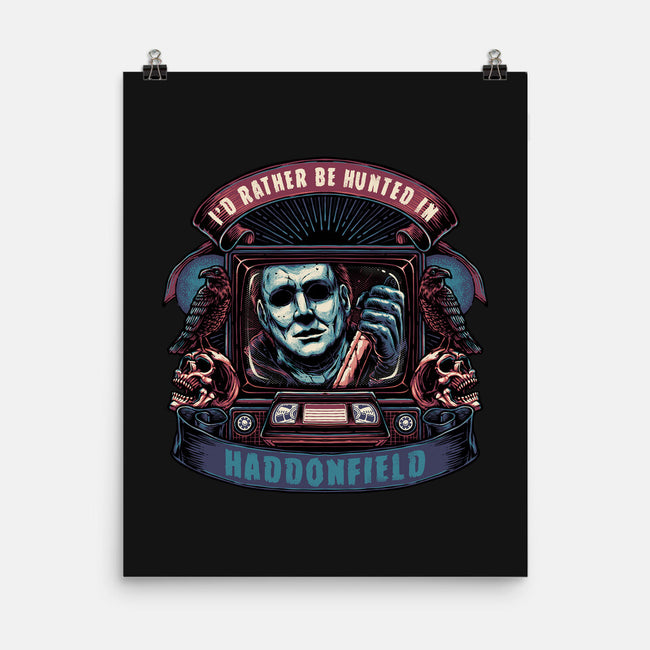 Hunted In Haddonfield-None-Matte-Poster-glitchygorilla