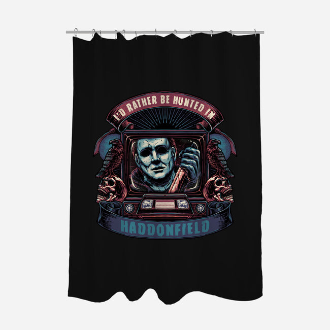 Hunted In Haddonfield-None-Polyester-Shower Curtain-glitchygorilla