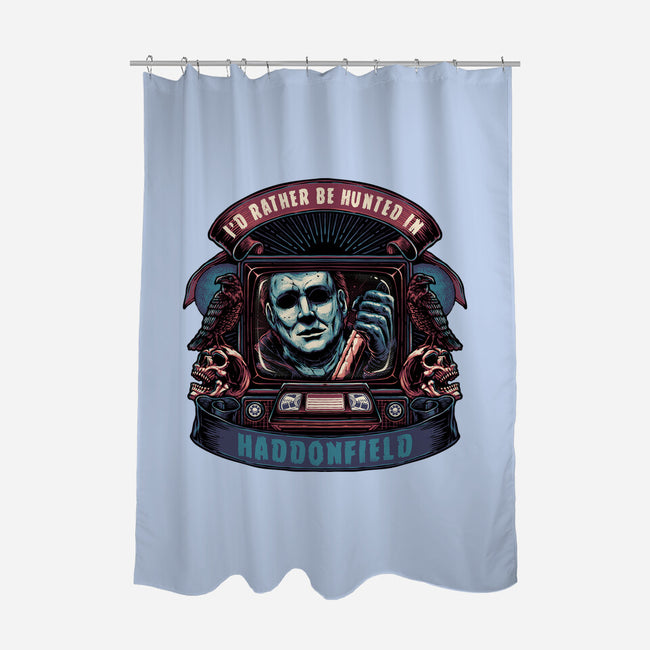 Hunted In Haddonfield-None-Polyester-Shower Curtain-glitchygorilla
