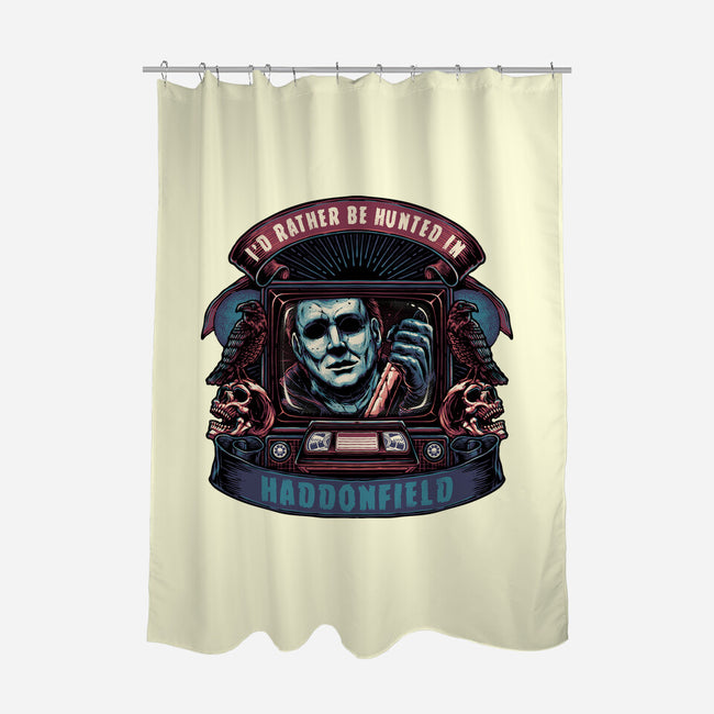 Hunted In Haddonfield-None-Polyester-Shower Curtain-glitchygorilla