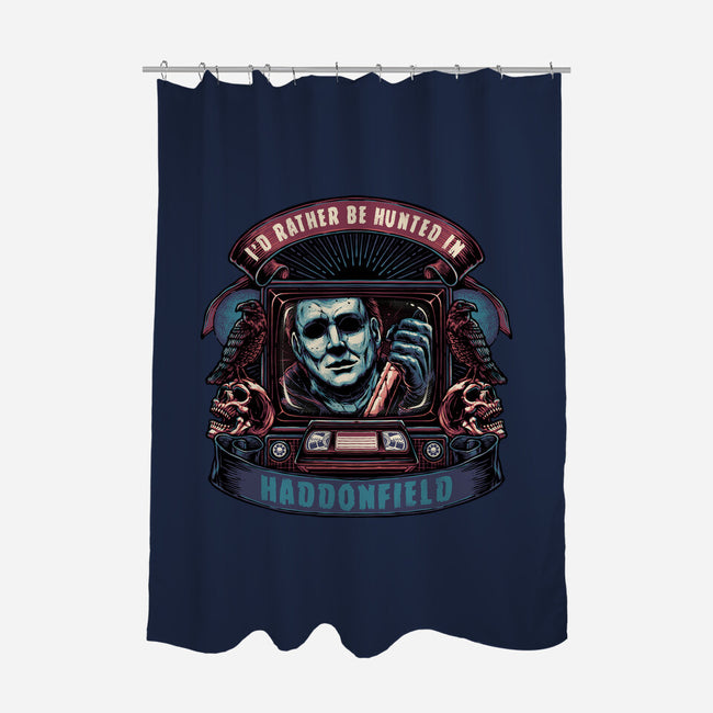 Hunted In Haddonfield-None-Polyester-Shower Curtain-glitchygorilla