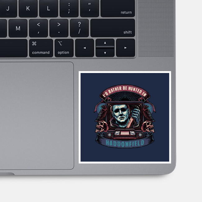 Hunted In Haddonfield-None-Glossy-Sticker-glitchygorilla